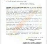 Communiqué : La DGDA dément une fausse note circulant sur les réseaux sociaux